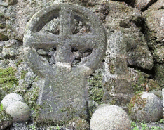 gothic cross in Loket castle